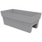 Bloem Finley Deck Rail Rectangle Planter: 24" - Cement - Matte Finish, Fits Rail Sizes 3"-6", 100% Recycled Plastic Box, For Indoor and Outdoor Use, Gardening, 7.5 Gallon Capacity